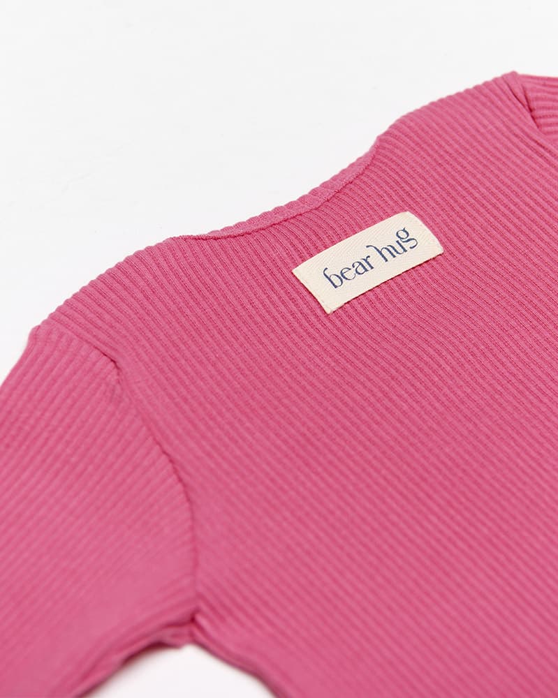 Long sleeve bodysuit - pink 3