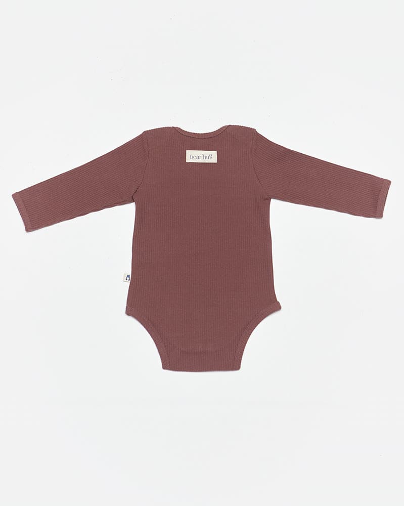 Long sleeve bodysuit - deep brown 2