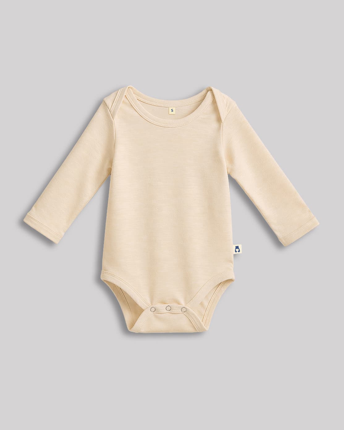 Tencel long sleeve bodysuit - light beige 1
