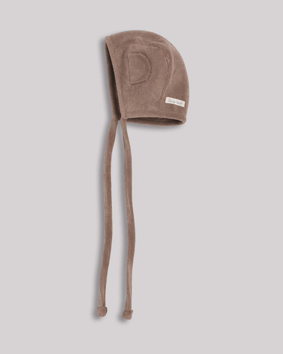 Terry bear bonnet - brown 1