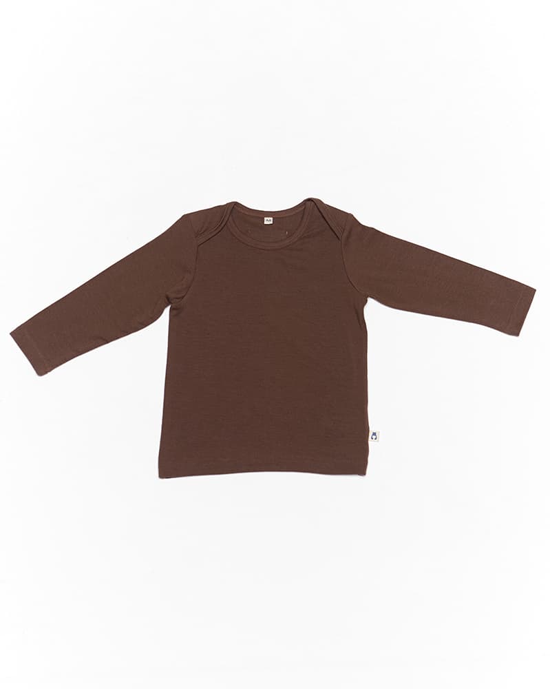 Tencel long sleeve & leggings set - deep brown 3